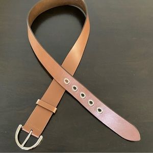 Coach Genuine Leather Women's Belt in Cognac